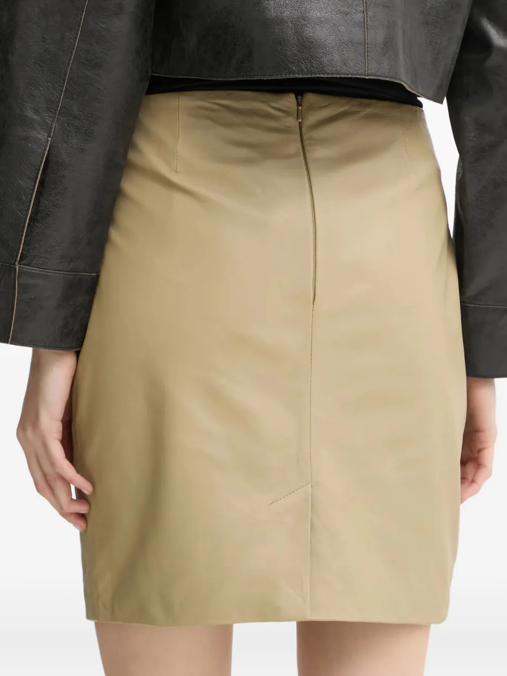 Day Birger Et Mikkelsen Zipped Mini Skirt In Neutral