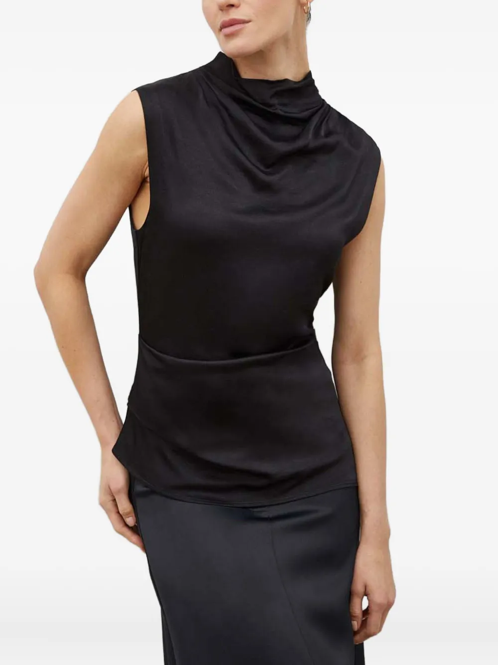 Day Birger Et Mikkelsen Cowl-neck Sleeveless Top In Animal Print