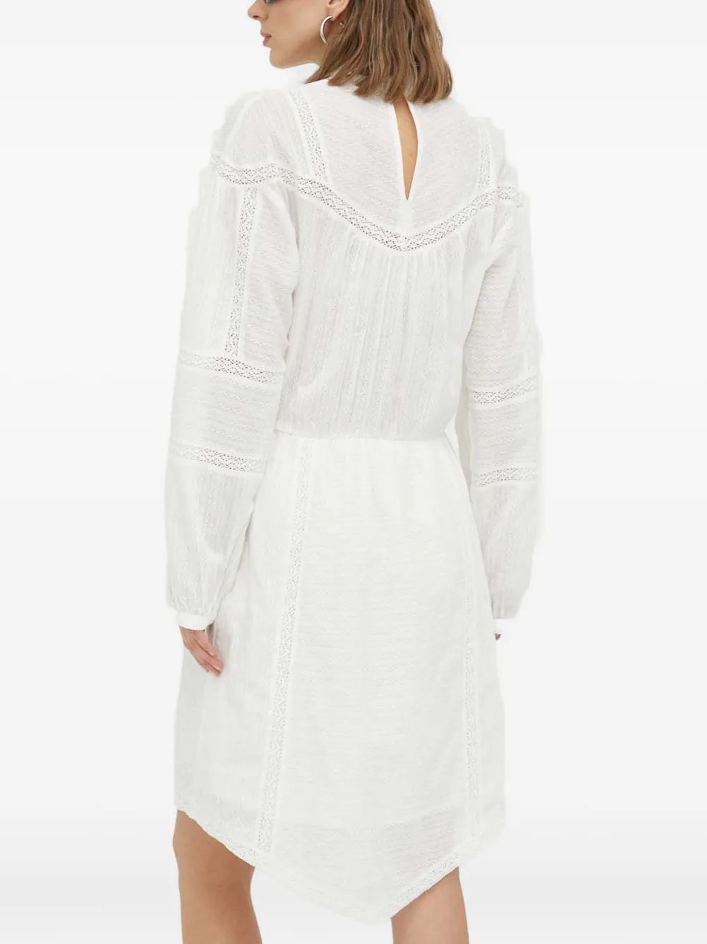 Day Birger Et Mikkelsen Lace-trim Mini Dress In Gray