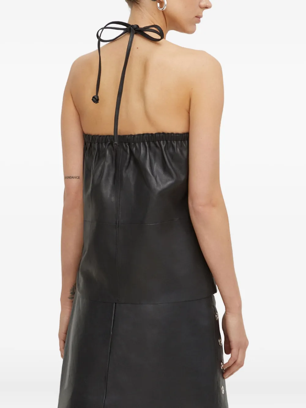 Day Birger Et Mikkelsen Eyelet Halter Top In Black
