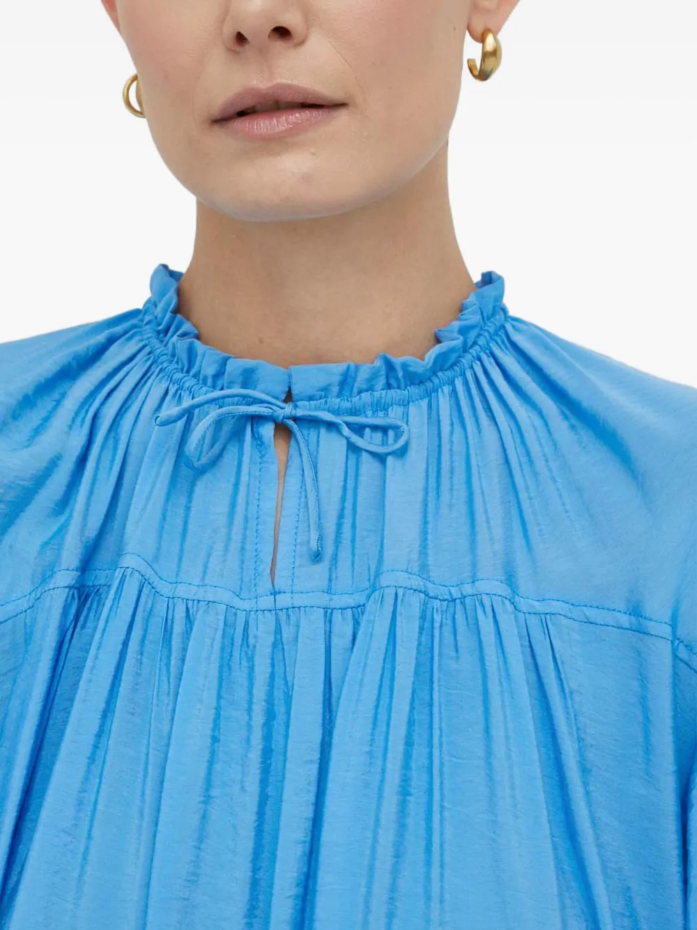 Day Birger Et Mikkelsen Ruffled Tiered Maxi Dress In Blue