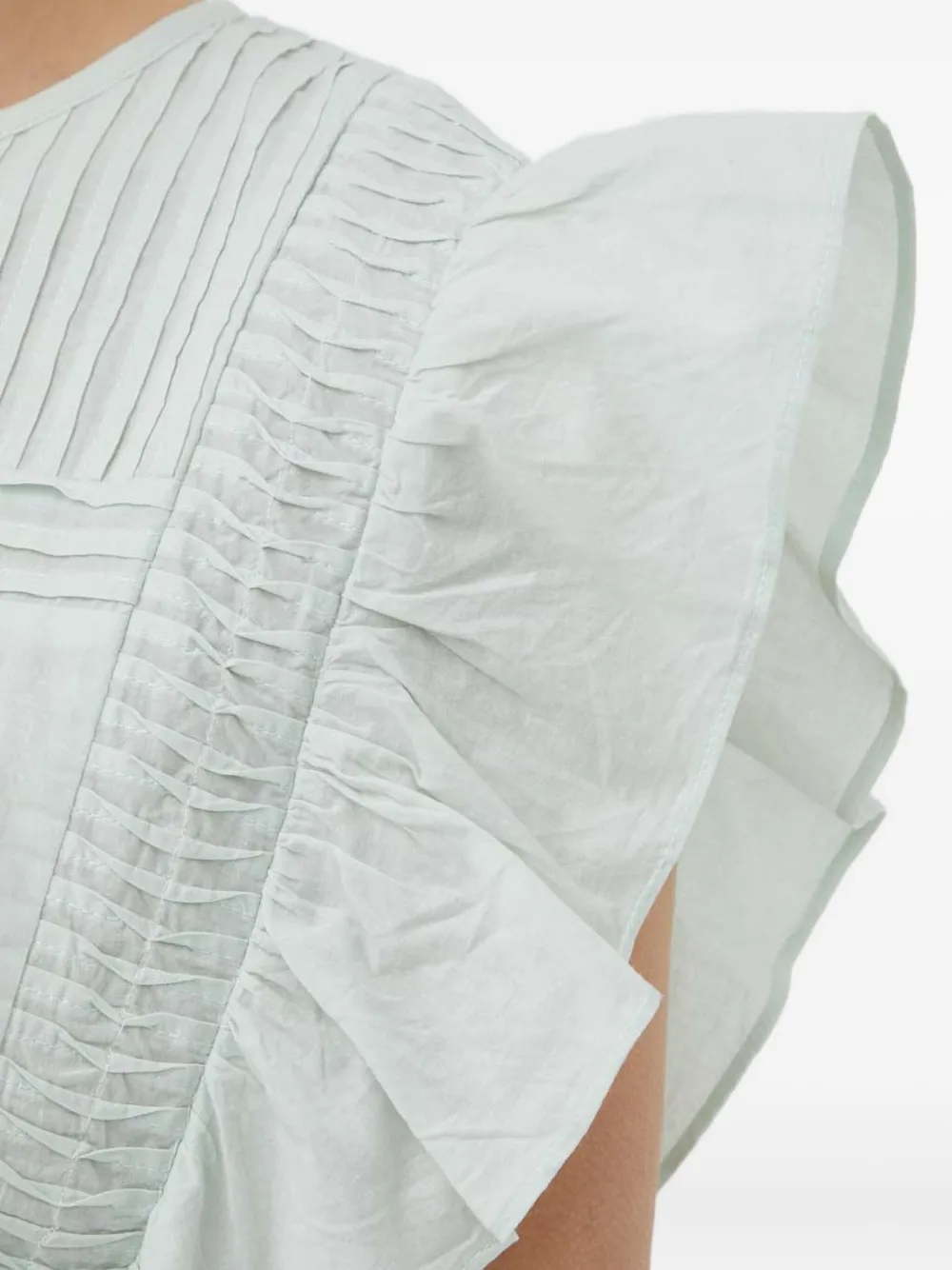 Day Birger Et Mikkelsen Ruffled Blouse In Green