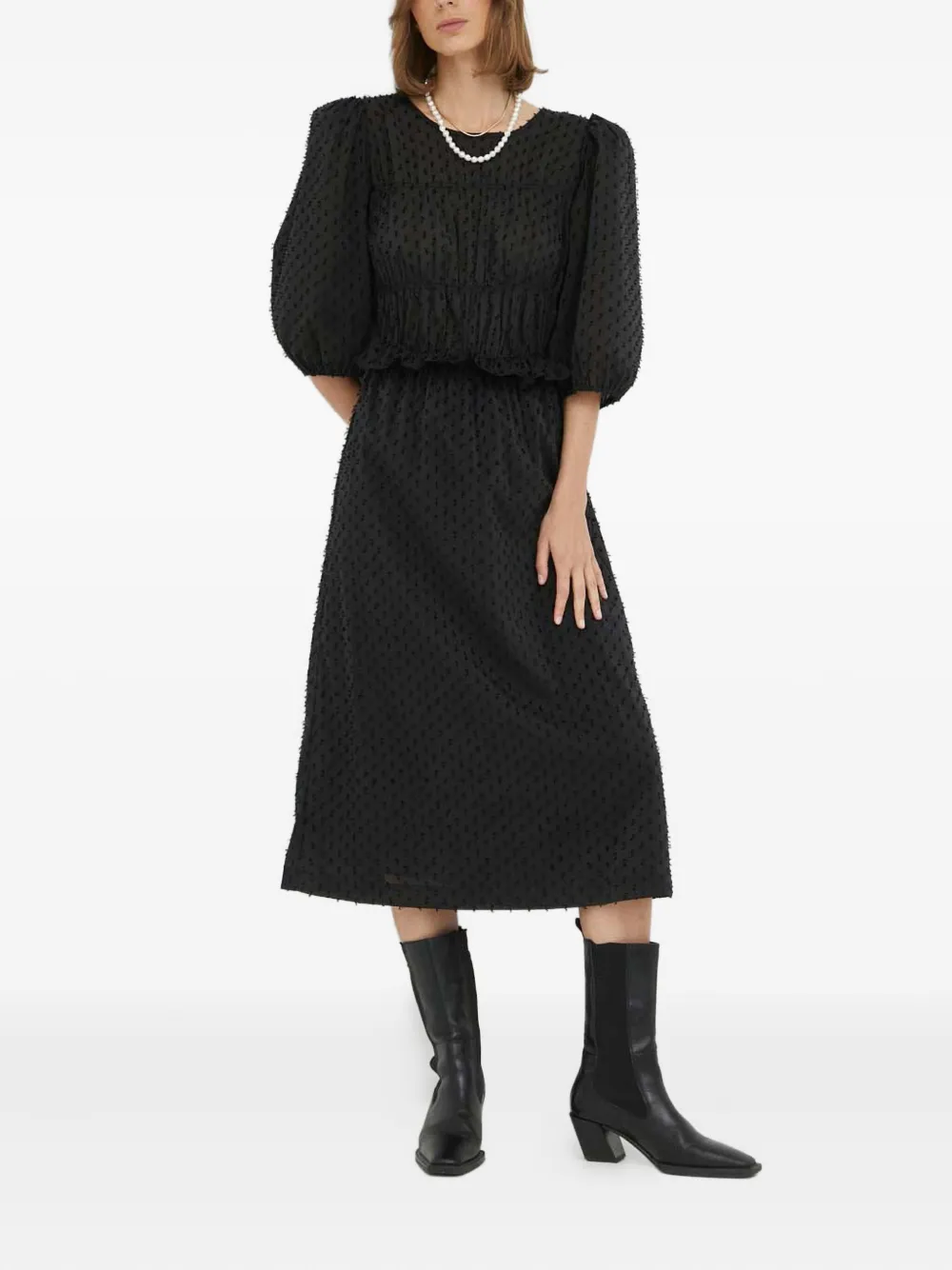 Day Birger Et Mikkelsen puff-sleeve dress | Black | Image 1