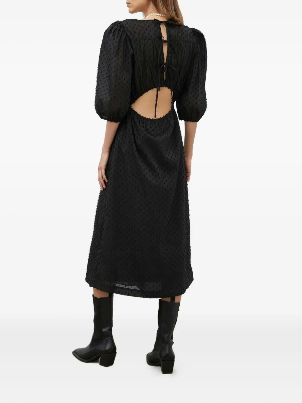 Day Birger Et Mikkelsen Jurk met pofmouwen Zwart