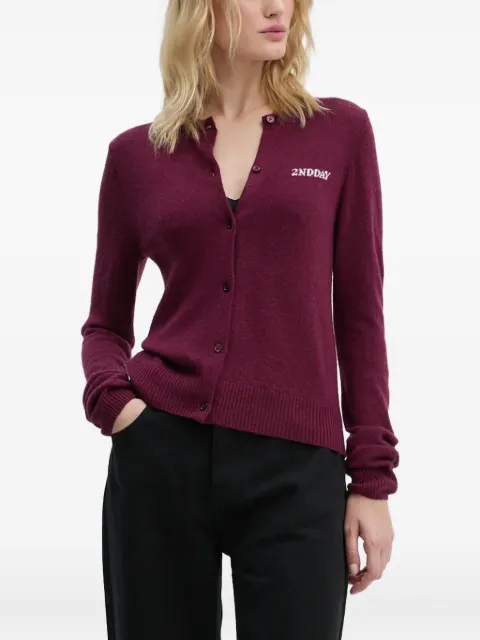 Day Birger Et Mikkelsen logo-intarsia cardigan