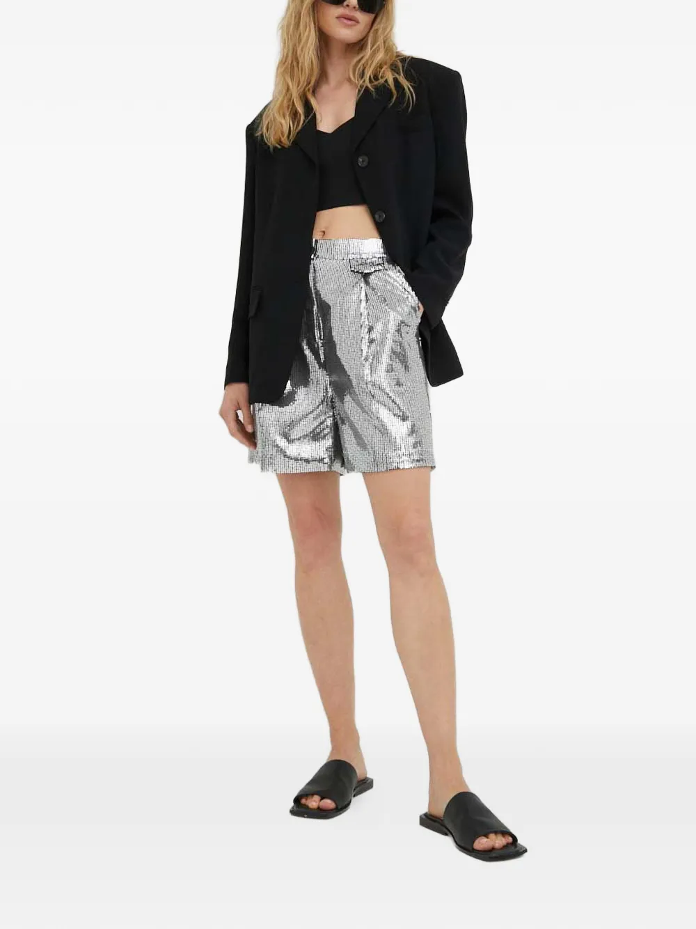 Day Birger Et Mikkelsen Shorts verfraaid met pailletten Zilver
