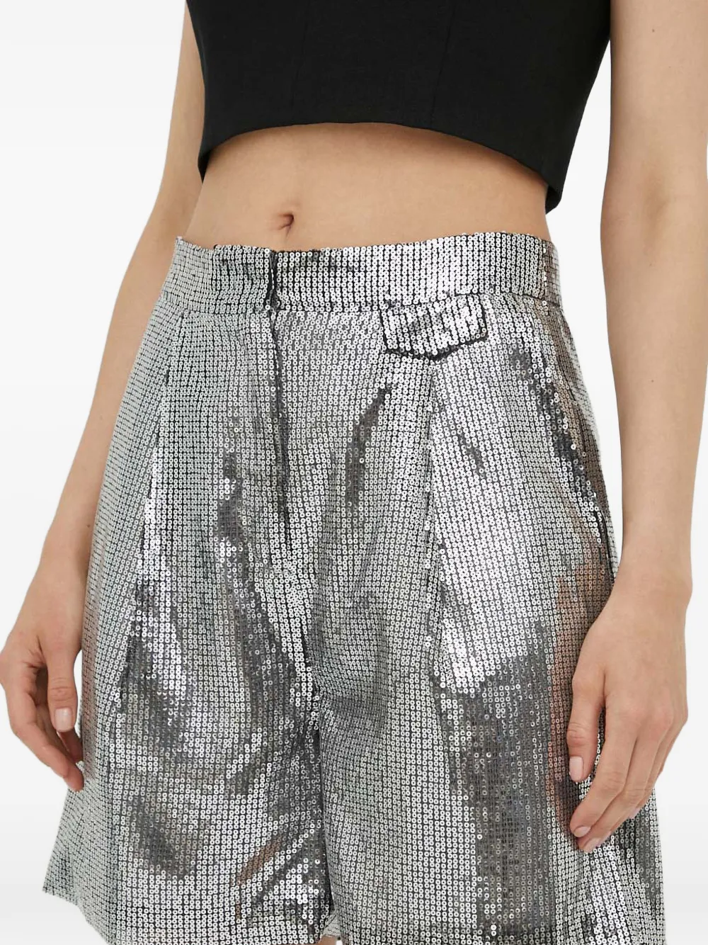 Sequin-Embellished Shorts