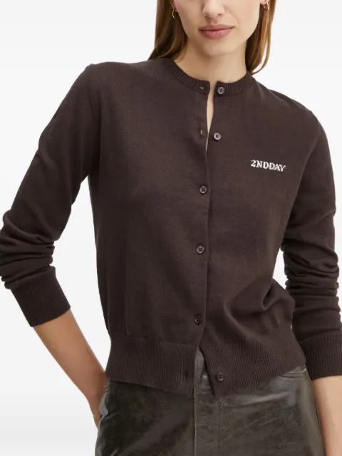 Day Birger Et Mikkelsen logo-intarsia cardigan
