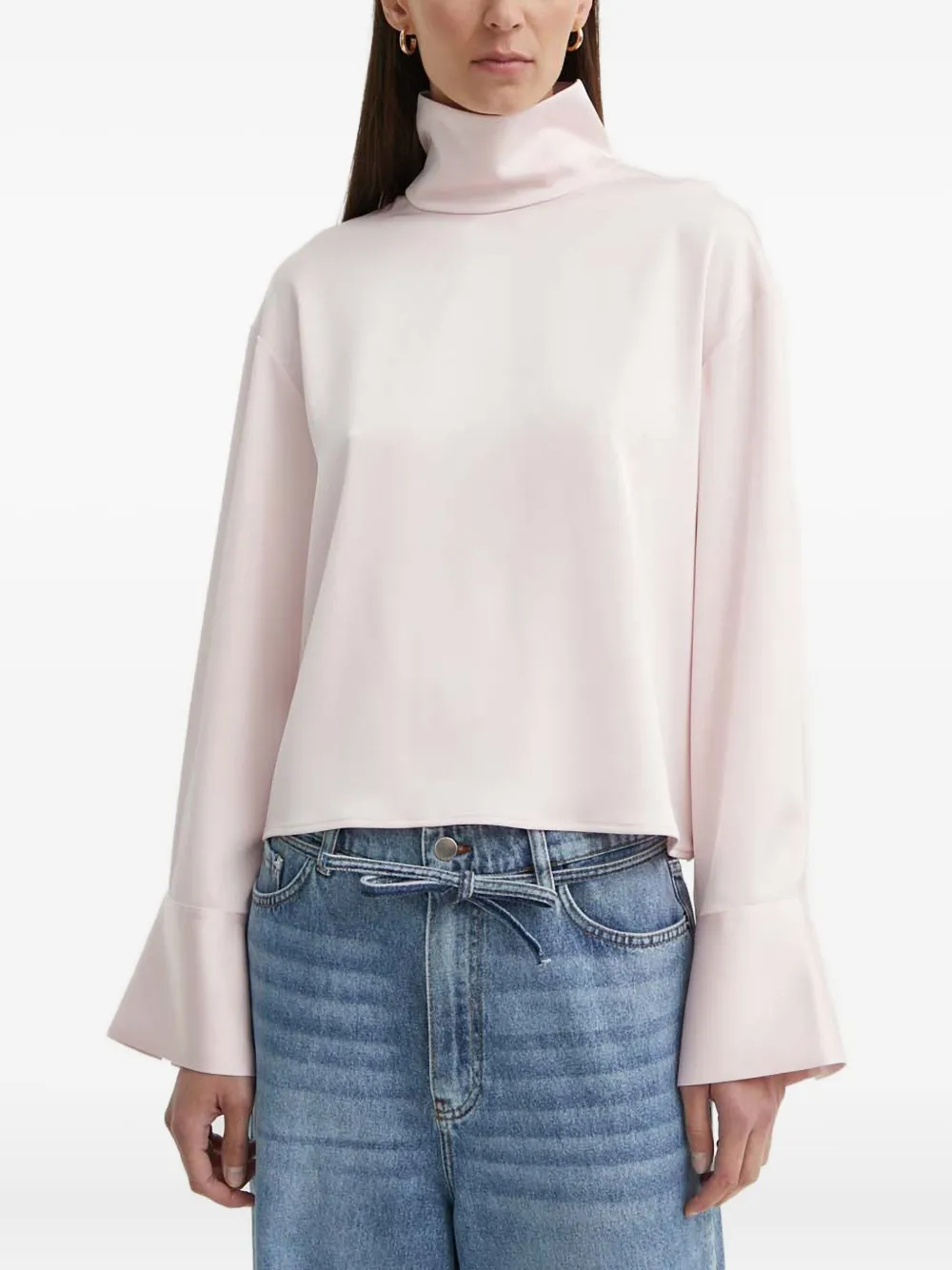 Day Birger Et Mikkelsen Funnel-neck flared-cuff top | Pink | Image 1