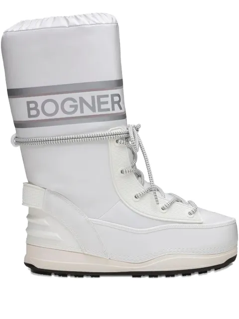 BOGNER logo lace-up snow boots