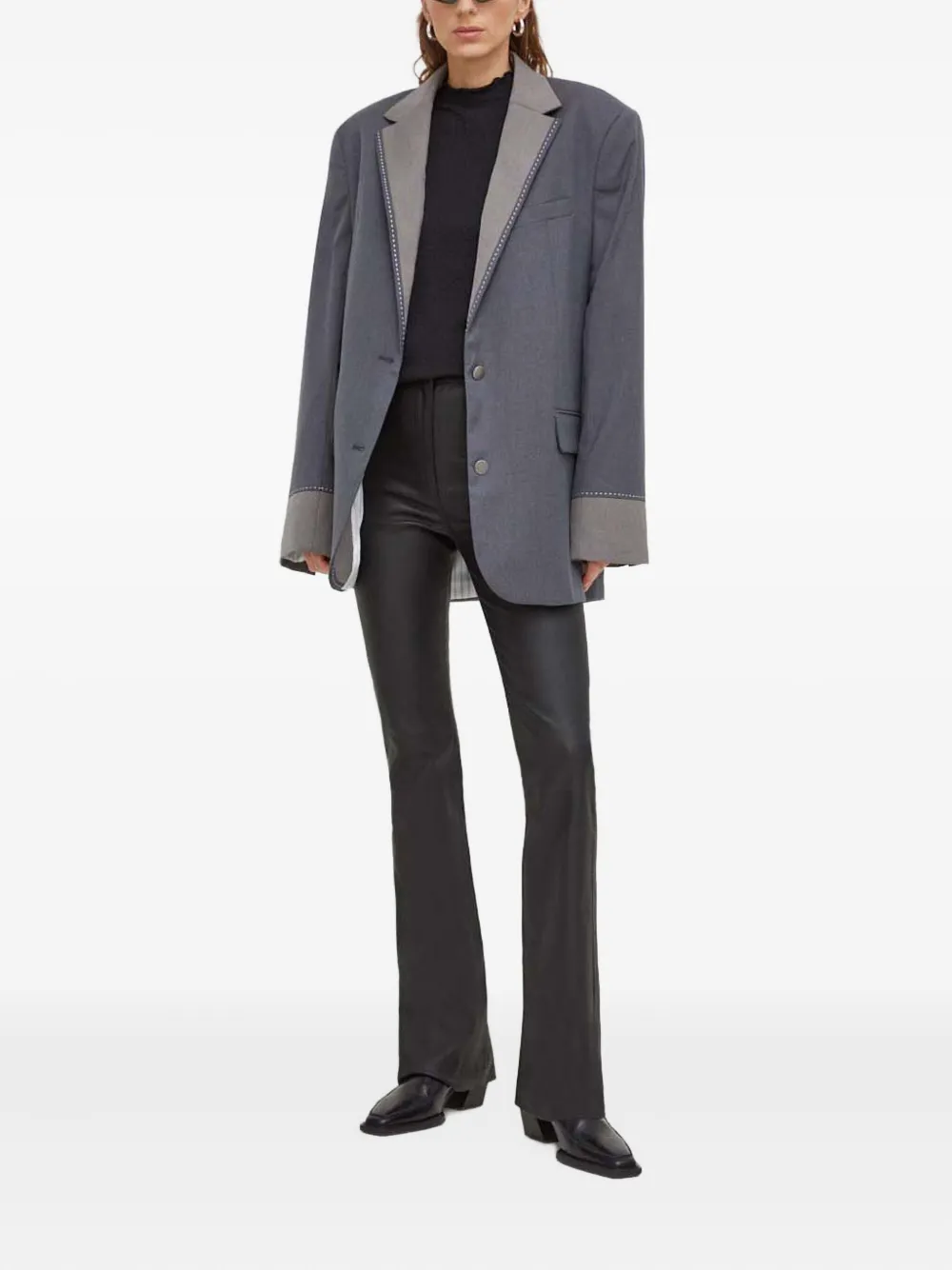 Day Birger Et Mikkelsen textured puff-sleeve blouse | Blouses | Image 2