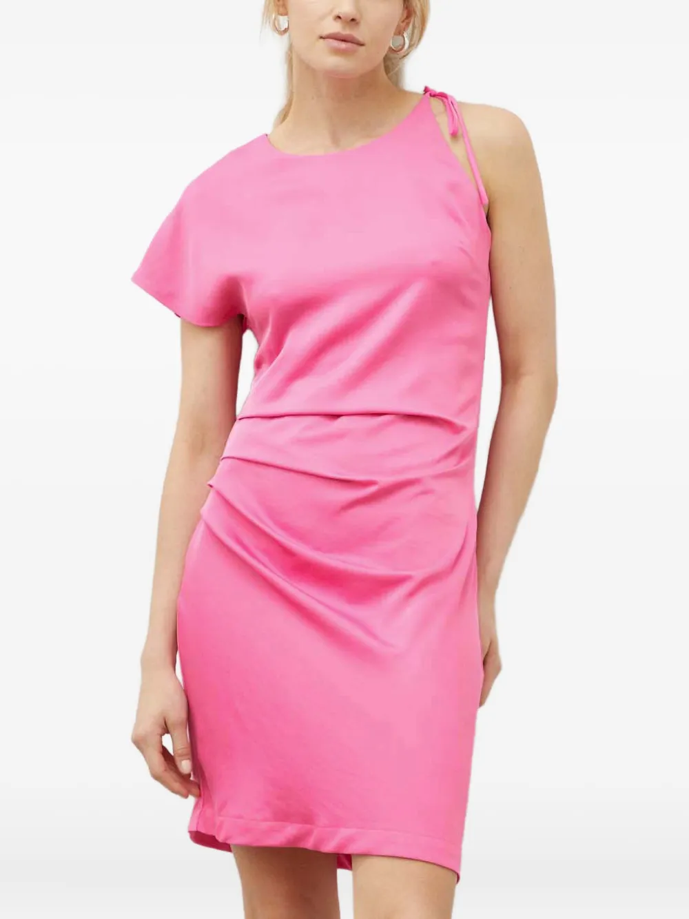 Day Birger Et Mikkelsen tie-detailed draped mini dress | Pink | Image 1
