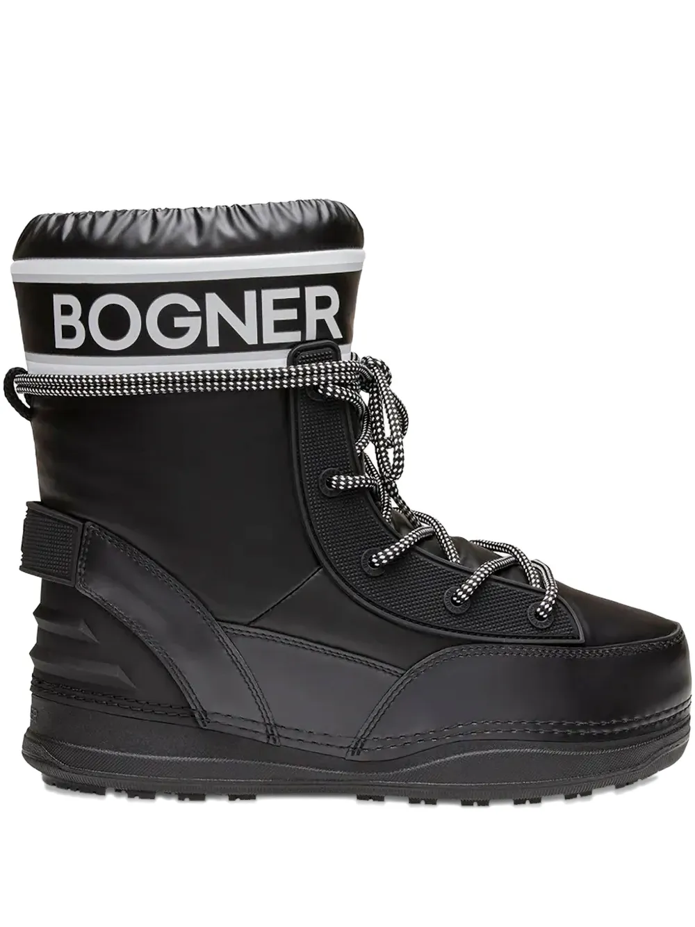 Bogner Lace-up Snow Boots In Black