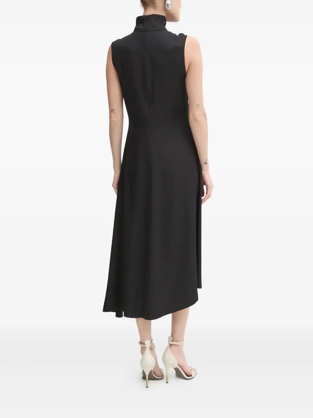 Day Birger Et Mikkelsen Mouwloze jurk met col Zwart