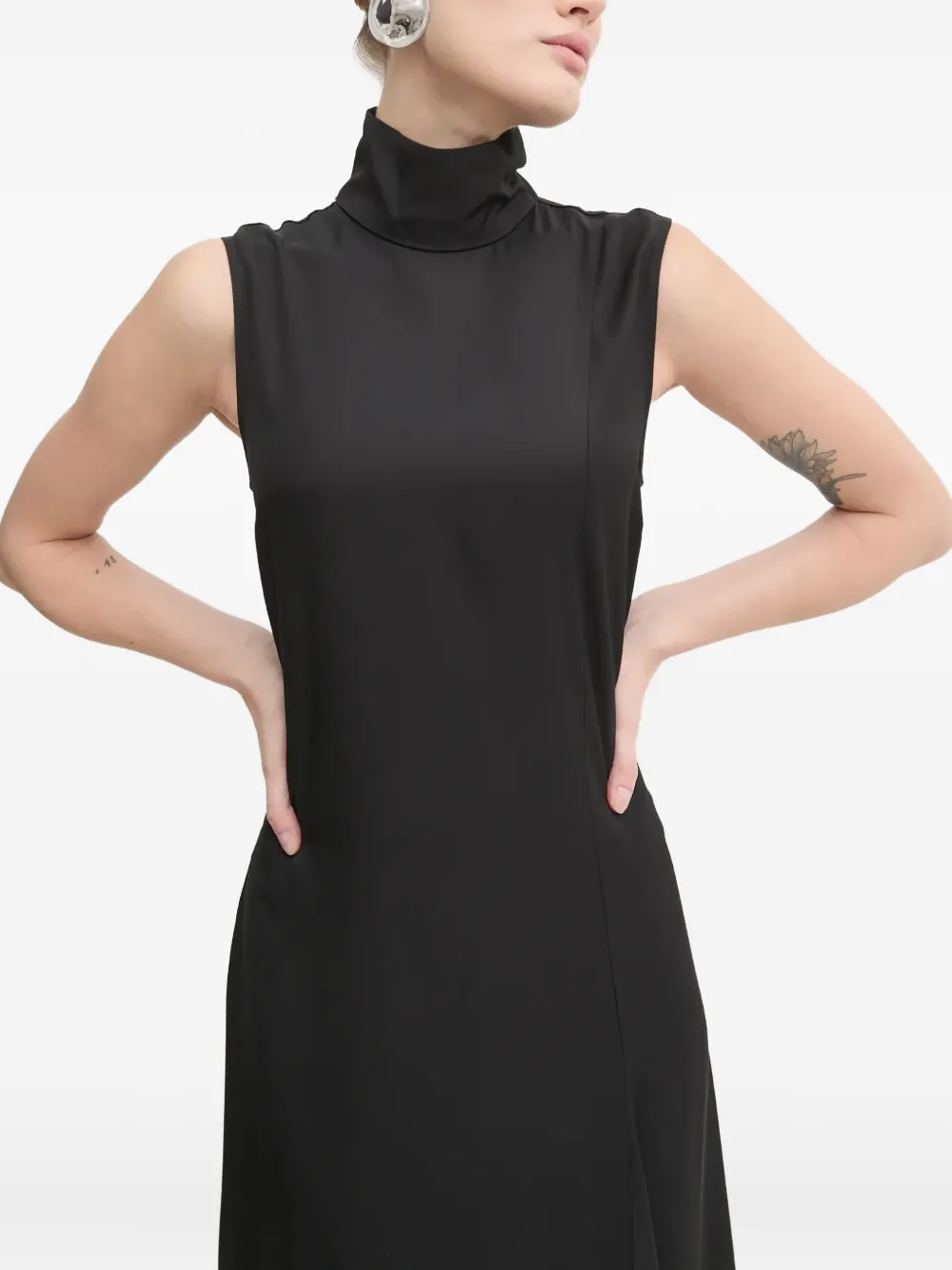 Day Birger Et Mikkelsen Mouwloze jurk met col Zwart