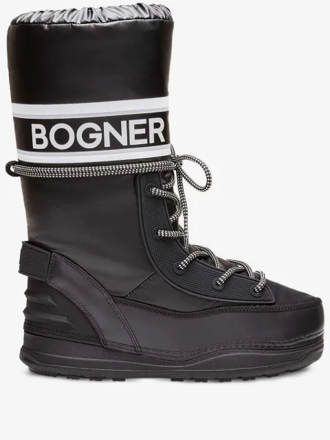 BOGNER logo lace-up snow boots