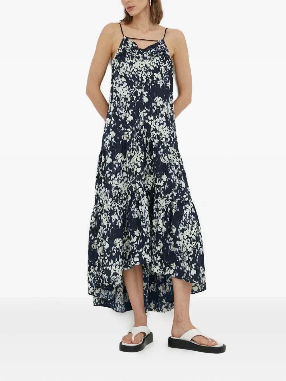 Day Birger Et Mikkelsen floral tiered dress | Black | Image 1