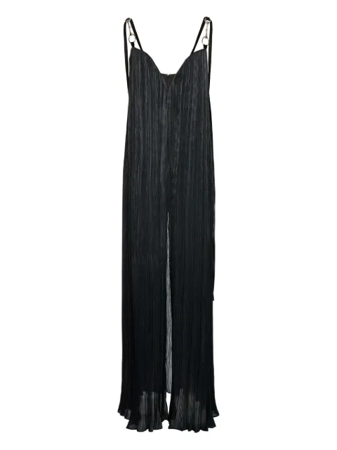 V:PM ATELIER Rossa plissé strap maxi dress