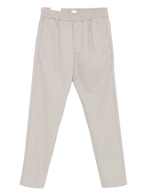 Eleventy elastic-waistband trousers