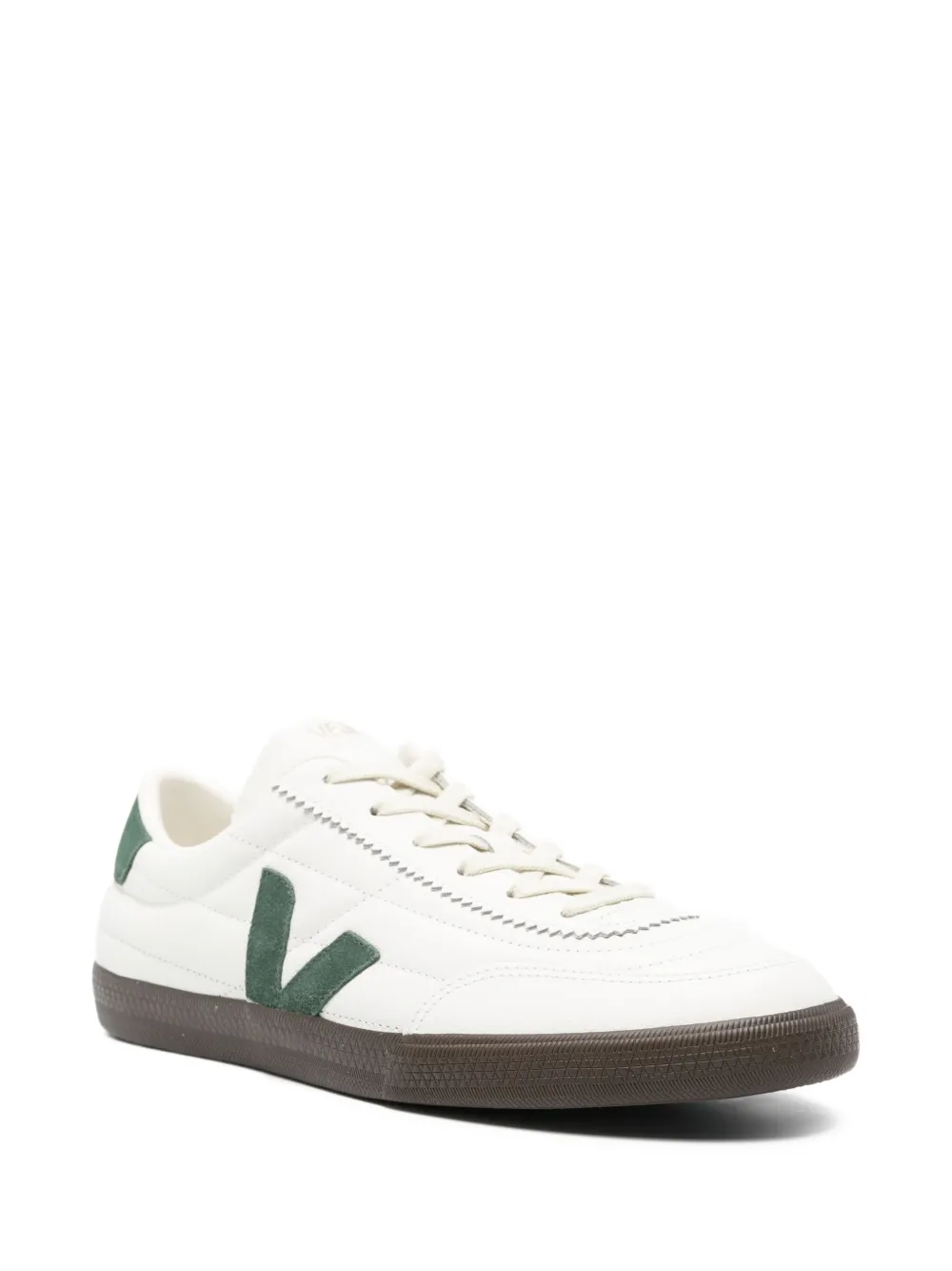 VEJA V-detail leather sneakers White