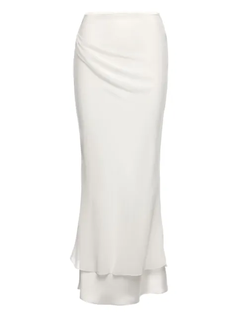 V:PM ATELIER Sammy draped double-layer maxi skirt