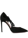 Aquazzura 105mm Bow Tie pointed-toe pumps - Black