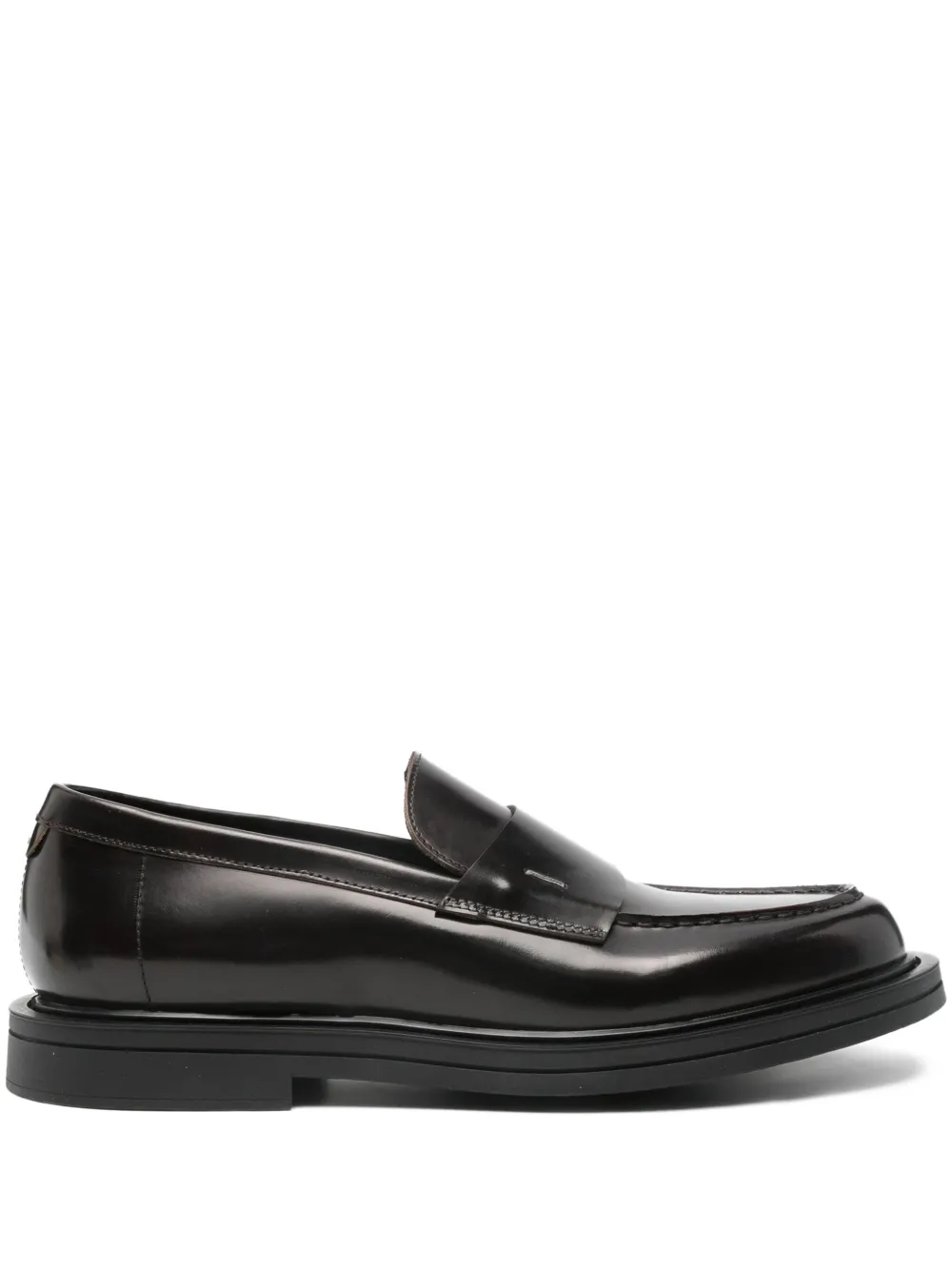 The Antipode leather penny loafers Black