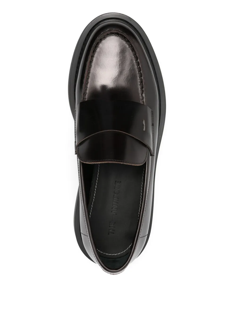 The Antipode leather penny loafers Black