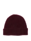 MRZ ribbed cashmere beanie - Red