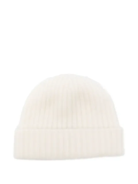 MRZ ribbed cashmere beanie hat