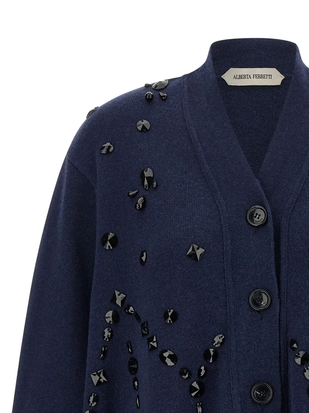 Alberta Ferretti Vest met V-hals Blauw