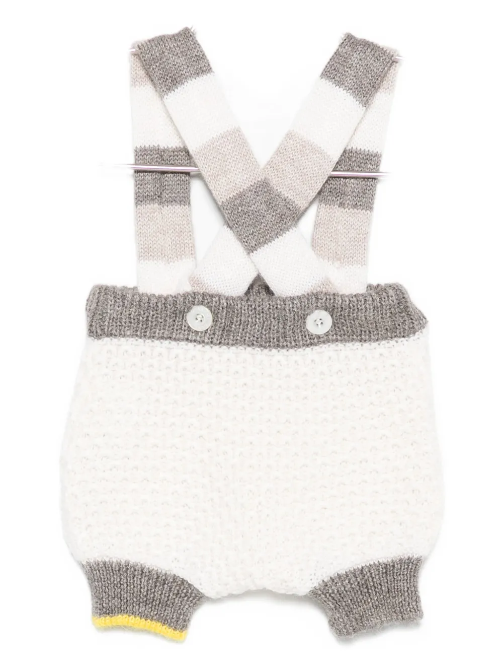 Gensami kids Romper met gestreepte bretels Beige