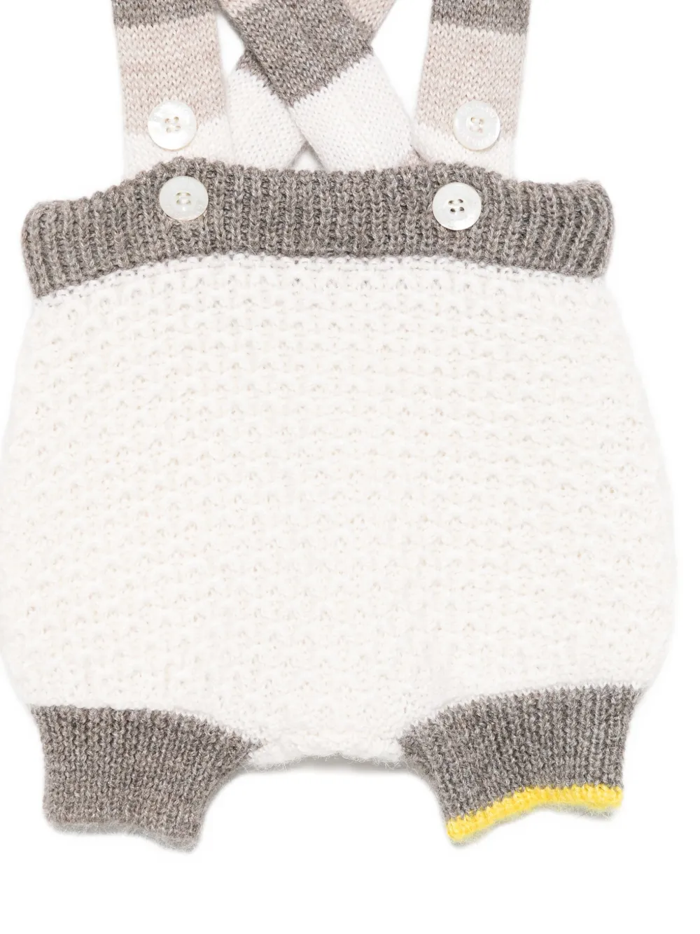 Gensami kids Romper met gestreepte bretels Beige