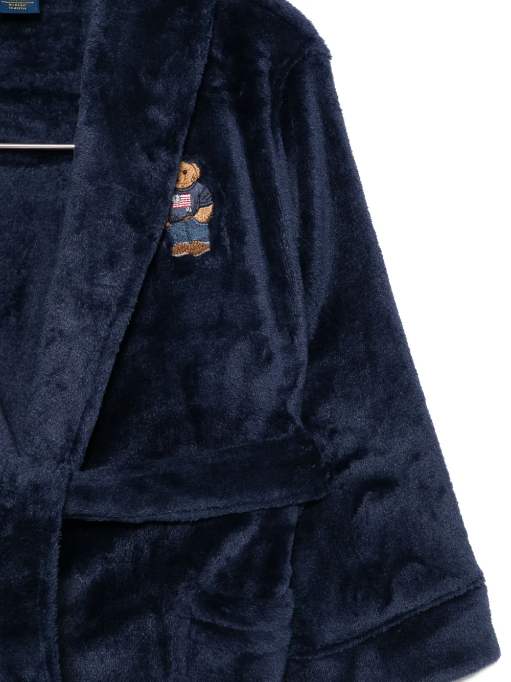 POLO RALPH LAUREN KIDS Badjas met geborduurde beer Blauw