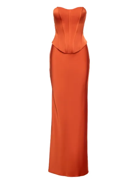 V:PM ATELIER Sophia corset-bodice maxi dress