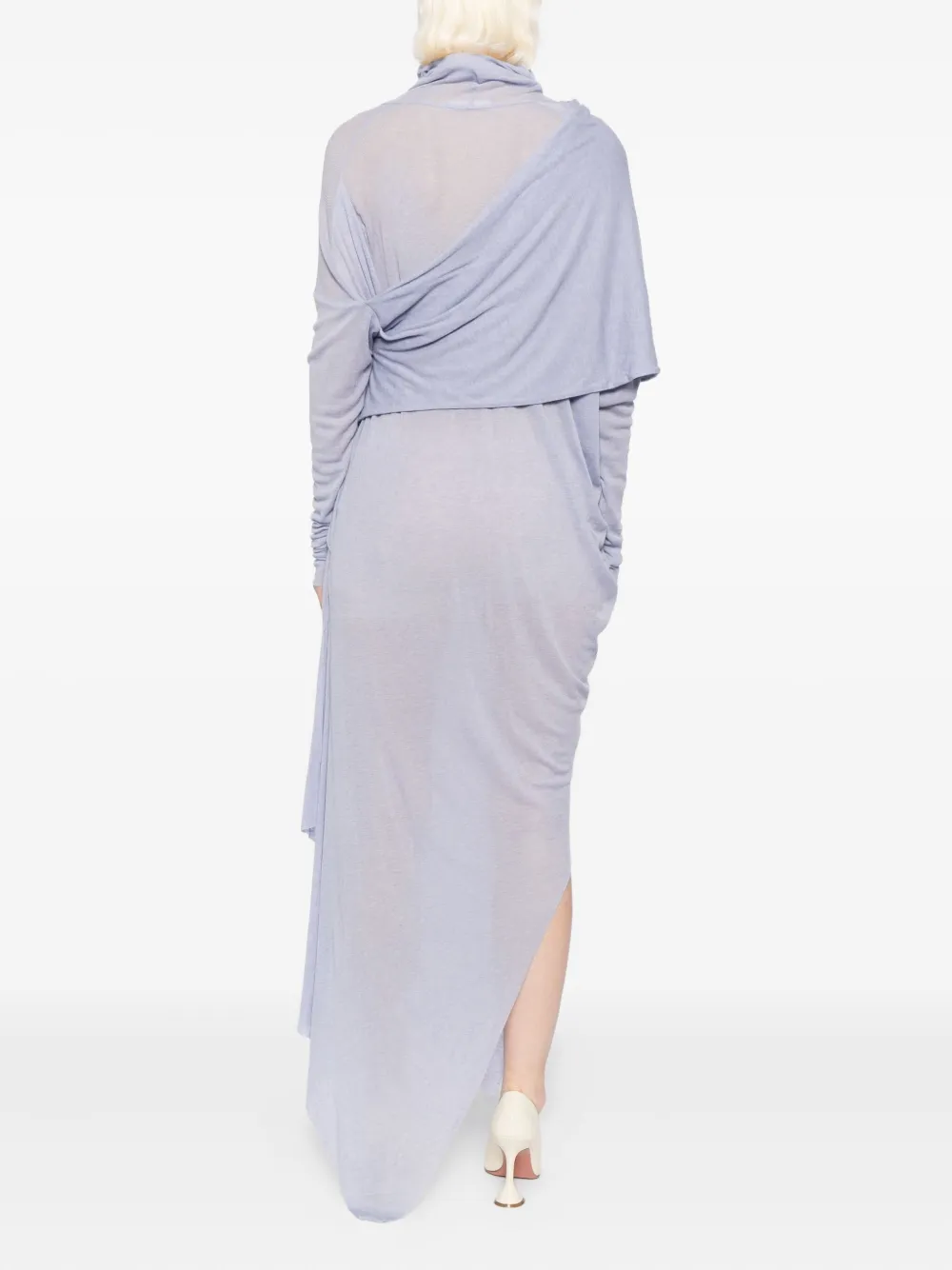 Gaze De Lin Asymmetrische jurk Paars