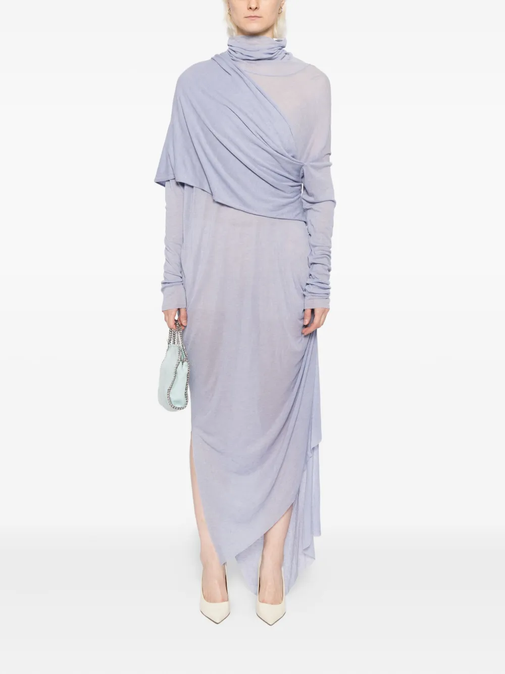 Gaze De Lin Asymmetrische jurk - Paars
