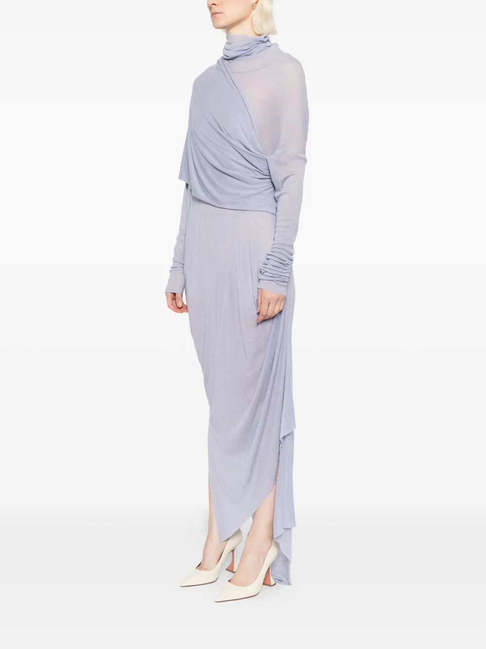 Gaze De Lin Asymmetrische jurk Paars