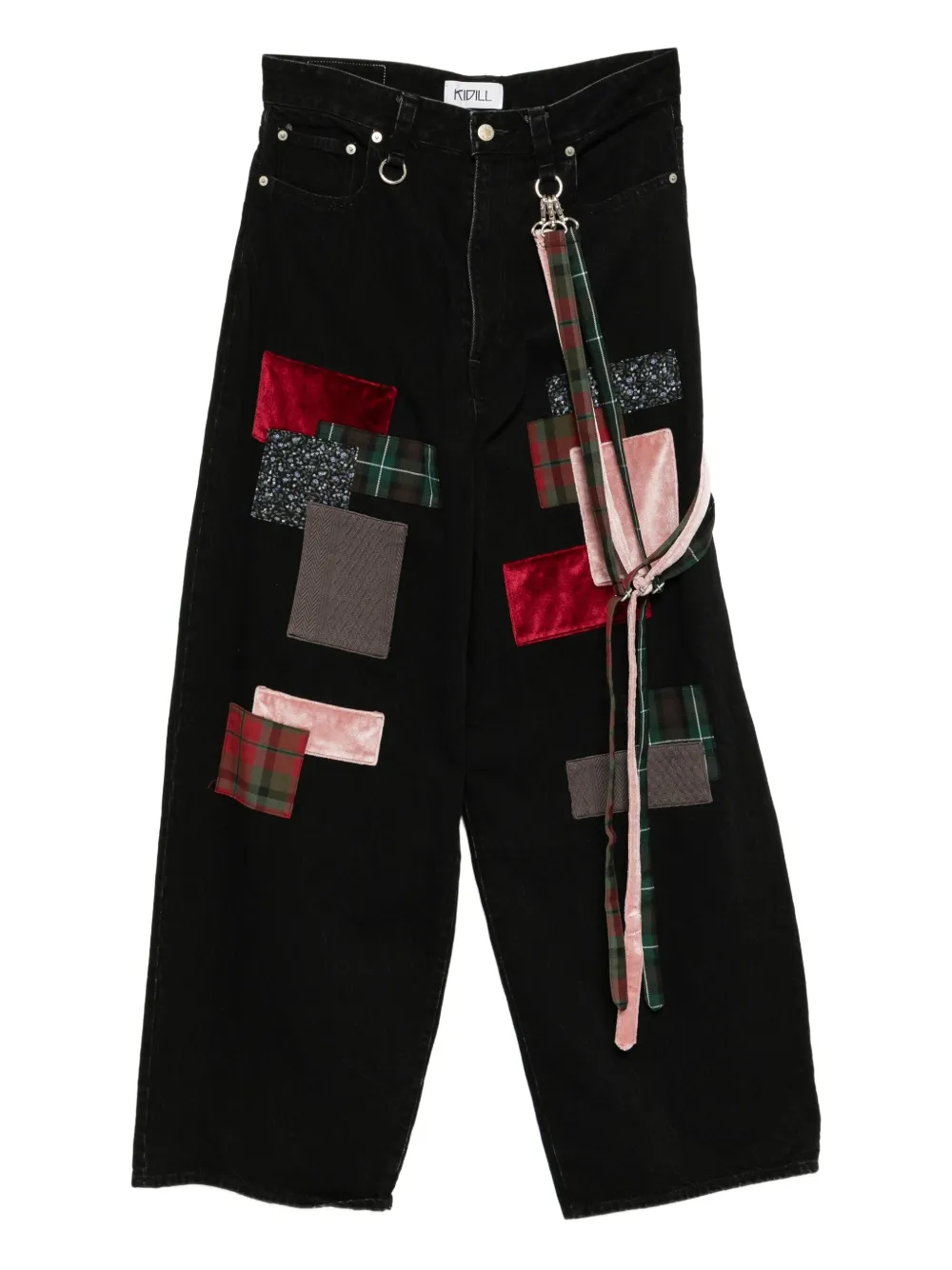 Kidill patchwork ribbon jeans | Black | Image 1