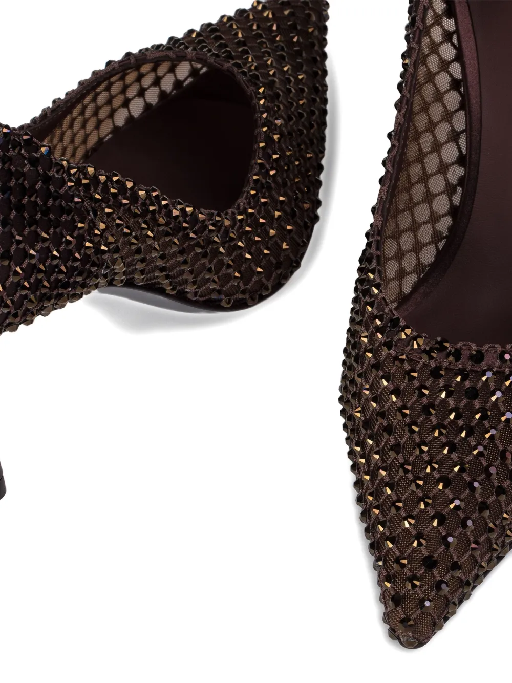 Le Silla 80mm Gilda Pumps In Brown
