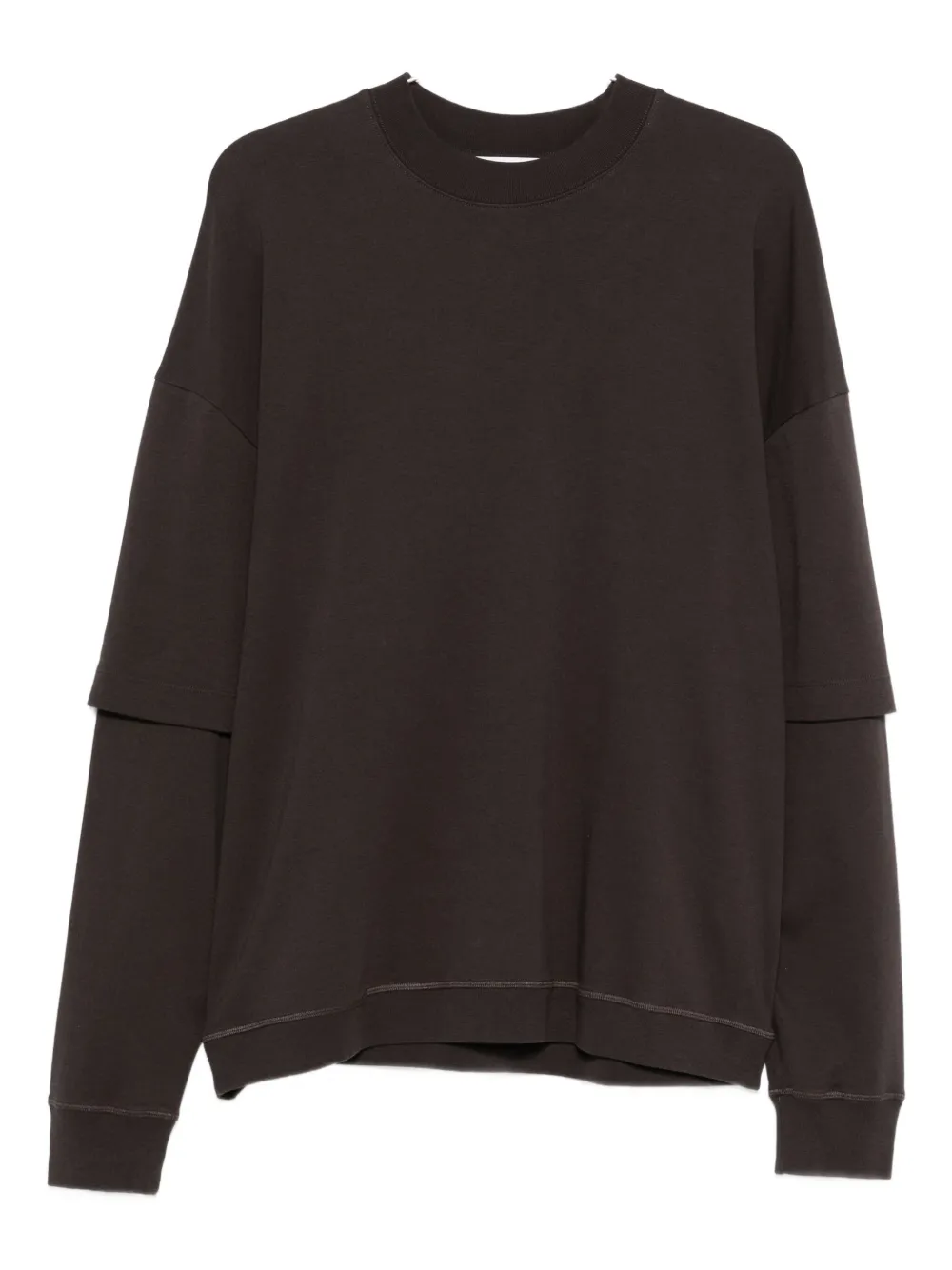 DARKPARK double-layered crew-neck sweatshirt - Marrone