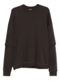 DARKPARK double-layered crew-neck sweatshirt - Brown