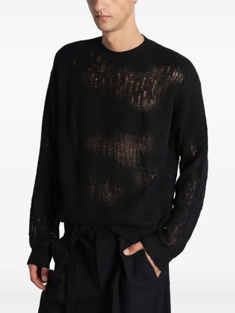 Ann Demeulemeester Distressed knit sweater