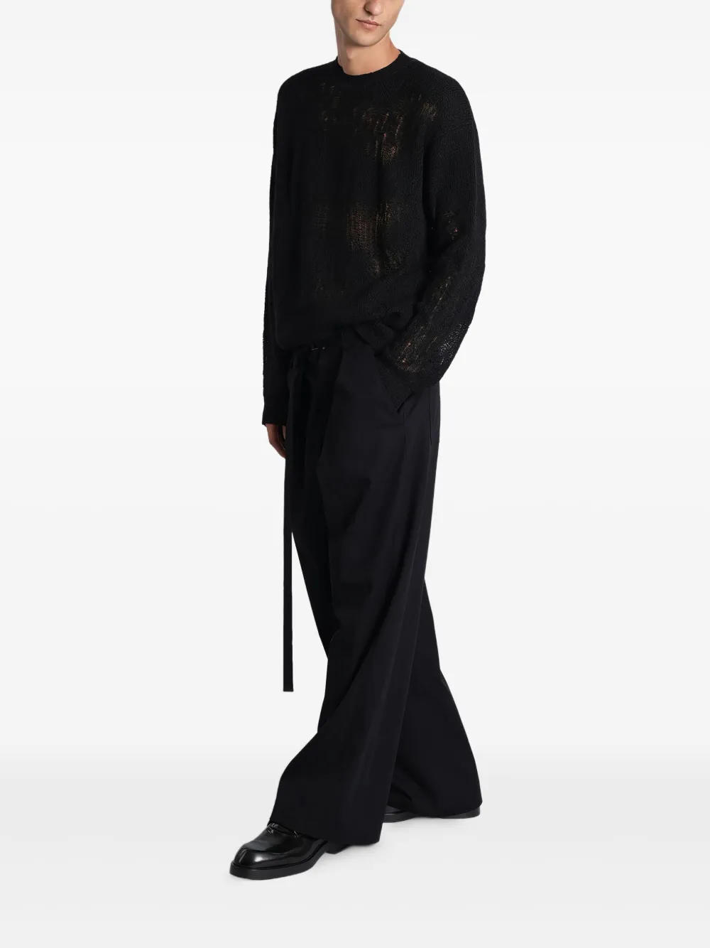 Ann Demeulemeester pull à effet usé | Pulls | Image 2