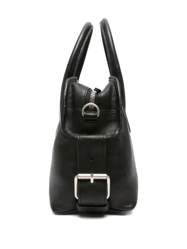 Ann Demeulemeester ボストンバッグ　黒 ANN DEMEULEMEESTER(アンドゥムルメステール) レザーボストン