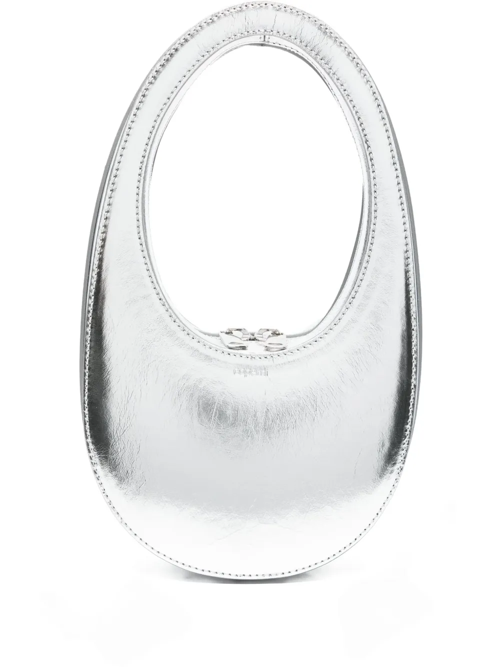 Coperni oval-frame leather shoulder bag | Grey | Image 1