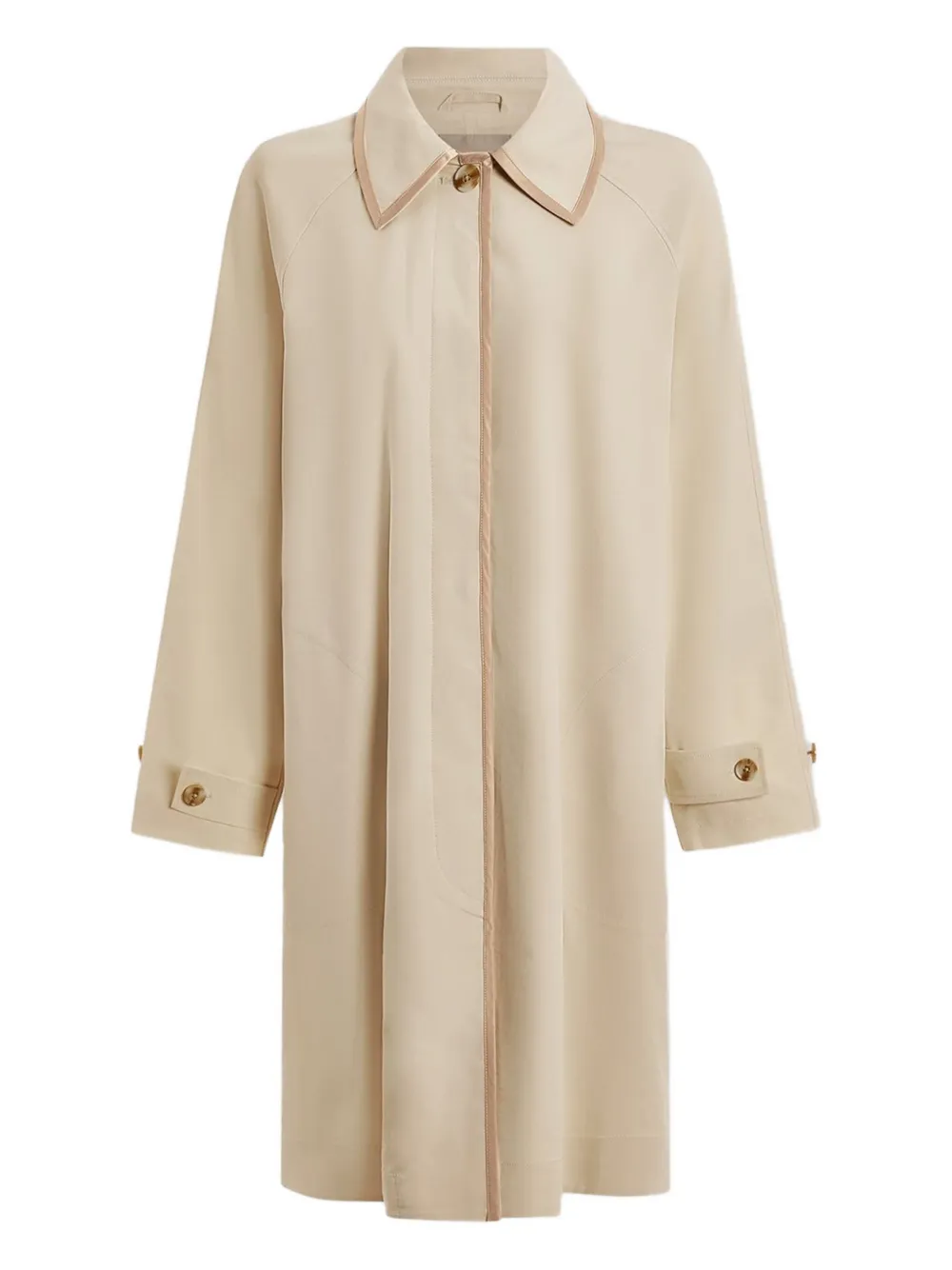 Varley Stamford contrast-trimmed car coat | Neutrals | Image 1