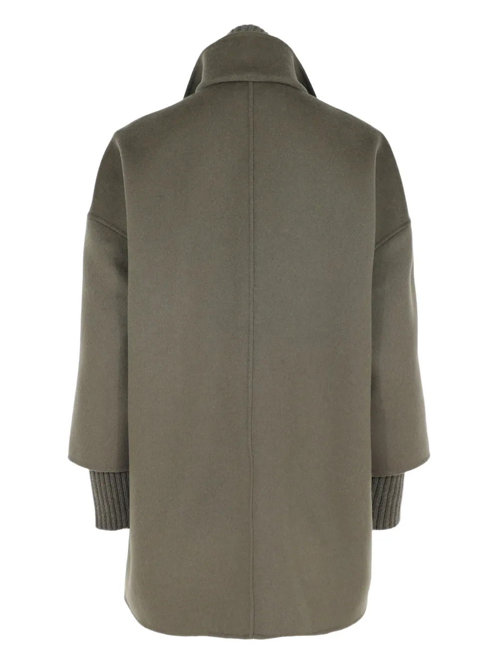 Kinross Cashmere knit-insert zip coat | Single Breasted Coats | Image 2