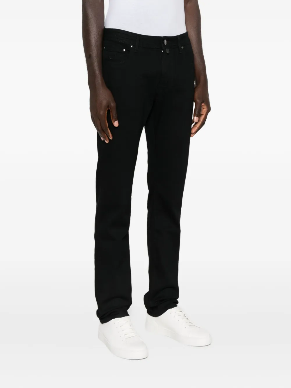 Jacob Cohen Five-pocket Trousers In Black