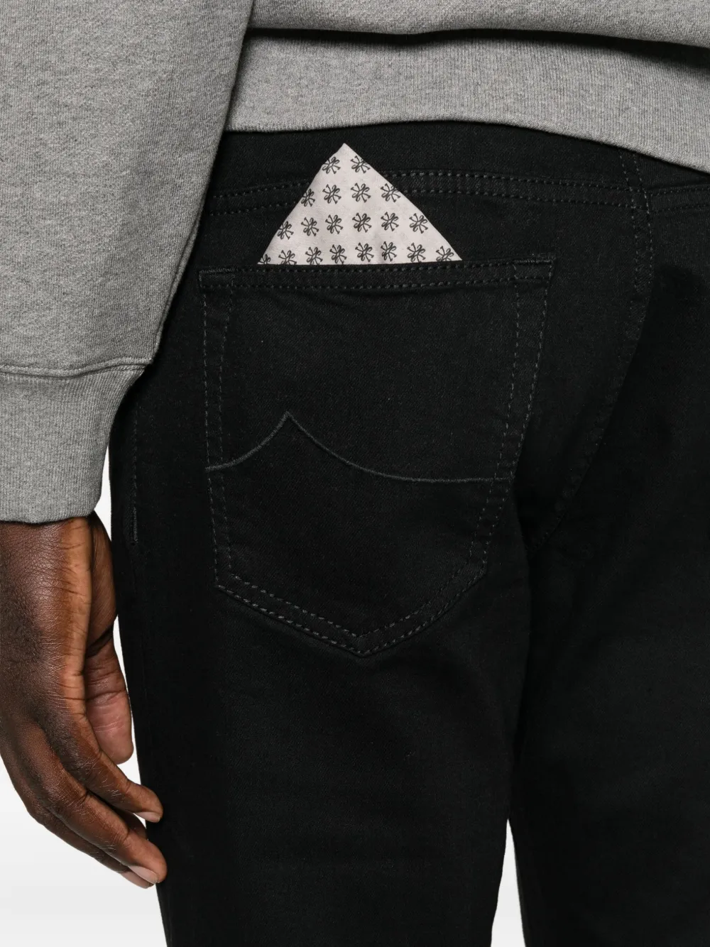 Jacob Cohen Five-pocket Trousers In Black